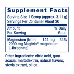 Life Extension Neuro-Mag Tropical Punch serving spoon — convenient measure for consistent intake.