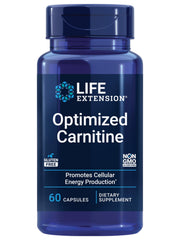 Life Extension Optimized Carnitine bottle front view for energy support