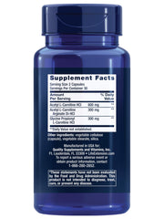 Life Extension Optimized Carnitine three forms chart illustrating energy metabolism