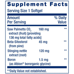 Life Extension PalmettoGuard beta-sitosterol capsules emphasize plant-based blend