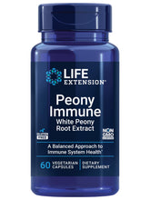 Life Extension Peony Immune bottle with 60 capsules for balanced immune support