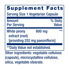 Life Extension Peony Immune label highlighting gluten-free and non-GMO features