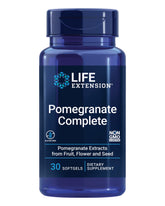 Life Extension Pomegranate Complete bottle presenting full-spectrum antioxidant support