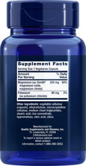 Close-up of Life Extension potassium extend-release magnesium capsules for easy daily intake