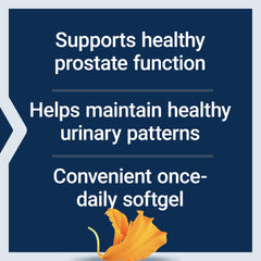Life Extension ProstaPollen softgels arranged for daily use.