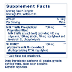Life Extension Silybin phytosome complex highlighted for improved absorption.