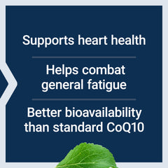 Life Extension Super Ubiquinol CoQ10 ingredients close-up with PQQ and shilajit
