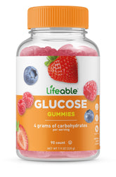 Lifeable Glucose Gummies bottle showing a convenient daily snack option