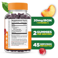 Lifeable Iron Gummies grape gummy close-up highlights chewy texture and grape flavor.