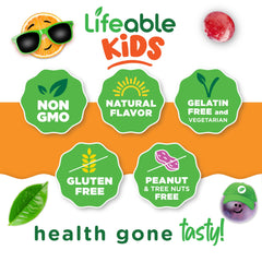 Soft, chewy texture of Lifeable magnesium gummies for kids
