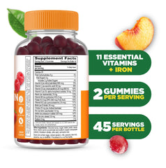 Closeup of Lifeable berry gummies for easy, tasty daily supplementation.