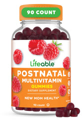 Lifeable postnatal multivitamin bottle view for daily postpartum nutrition