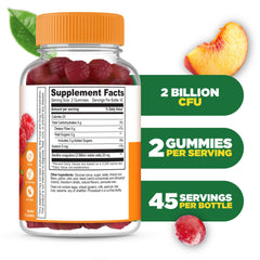 Lifeable Probiotics Gummies display 2B CFU per serving for daily balance