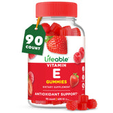 Lifeable Vitamin E Gummies berry flavor bottle for daily routine