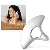 Lifechill heavy-duty stainless steel gua sha close-up with a smooth edge for facial and body use.