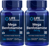 Life Extension Mega Benfotiamine 250 mg bottle for daily B1 support