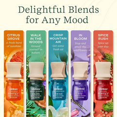 Lifelines In Bloom Calm bottle with precision pump promotes relaxing diffuser mood.