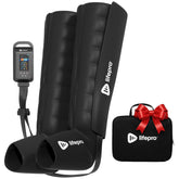 LifePro Air Compression Full-Leg Wrap shows calf, thigh, and foot regions for targeted relief