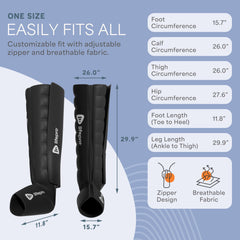 LifePro Thigh Portion wrap promotes comfortable full-leg coverage during sessions