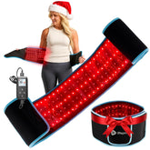 LifePro red light therapy belt on back for targeted comfort and relaxation.