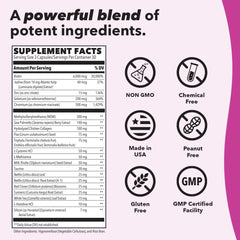 LifeSeasons Beau-T lifestyle scene with bottle for a daily beauty routine.