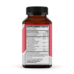 LifeSeasons Choles-T capsules pour demonstrates simple daily dosing for cholesterol-friendly support.