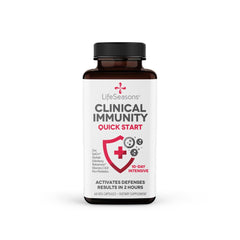 LifeSeasons Clinical Immunity Quick-Start bottle for convenient daily immune support