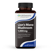 LifeSeasons Essentials Lion’s Mane bottle front view supports brain health potential