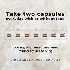 LifeSeasons Essentials Lion’s Mane bottle pour for easy daily use