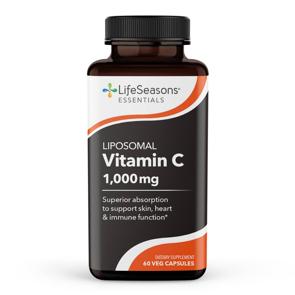LifeSeasons Essentials Liposomal Vitamin C bottle-front highlighting potential immune support