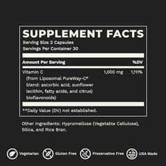 LifeSeasons Essentials Liposomal Vitamin C hero-illustration suggesting skin and collagen benefits