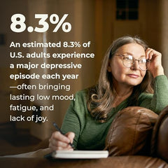 LifeSeasons Mood Stabili-T ingredients rhodiola and ginkgo support stress resilience.