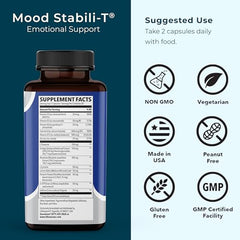 LifeSeasons Mood Stabili-T pills close-up highlights daily relief for consistent mood.