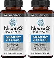LifeSeasons NeuroQ bottle front view highlighting brain-support formula for focus and memory