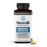 LifeSeasons NeuroQ bottle pour showing convenient cognitive support for daily tasks