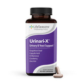 LifeSeasons Urinari-X bottle front view showing compact urinary tract support packaging.