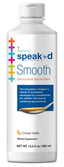 Lifetrients Speak+D Smooth orange vanilla bottle supports kids' nutritional needs