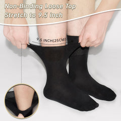 LIFPAU non-binding-top socks ease swelling without constriction.