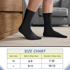 LIFPAU swollen-feet socks keep feet dry with breathable cotton.