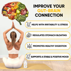 Closeup of Lifted Naturals probiotic capsules highlighting potency for mood.