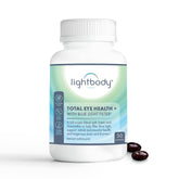 Lightbody Total Eye Health+ bottle with softgels for daily visual comfort