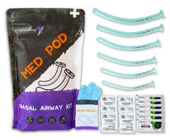 Lightning X Deluxe NPA6 showing six sizes for customizable airway fit and safety