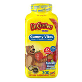 L'il Critters Gummy Vites bottle shown, convenient daily multivitamin for kids.