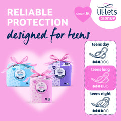 Lil-Lets pads with soft cover close-up shows gentle skin comfort.