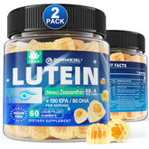 LILICARE 2-pack bottle front showing grapefruit-flavored lutein gummies for daily eye support