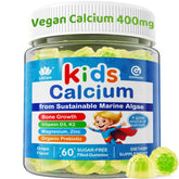 Lilicare Kids Calcium Gummies with algae calcium support strong bones and teeth.
