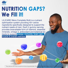 LILICARE Men's Gummies fruity flavor invites a tasty daily ritual