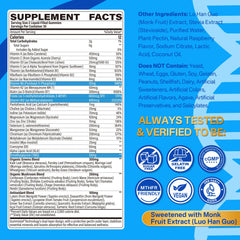 LILICARE methylated multivitamin gummies bottle front shows complete vitamin blend.