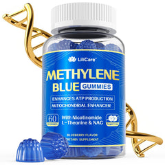 LILICARE Methylene Blue Gummies bottle front for daily brain energy support.