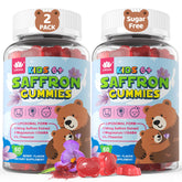 LILICARE saffron gummies bottle promotes kid-friendly mood balance and focus.